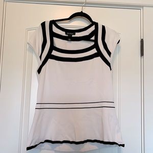 White and Black sweater